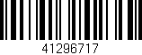 Código de barras (EAN, GTIN, SKU, ISBN): '41296717'