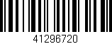 Código de barras (EAN, GTIN, SKU, ISBN): '41296720'