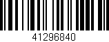 Código de barras (EAN, GTIN, SKU, ISBN): '41296840'