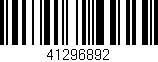 Código de barras (EAN, GTIN, SKU, ISBN): '41296892'