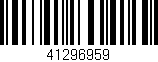 Código de barras (EAN, GTIN, SKU, ISBN): '41296959'