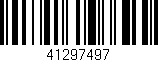 Código de barras (EAN, GTIN, SKU, ISBN): '41297497'