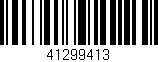 Código de barras (EAN, GTIN, SKU, ISBN): '41299413'