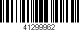 Código de barras (EAN, GTIN, SKU, ISBN): '41299962'