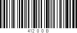 Código de barras (EAN, GTIN, SKU, ISBN): '412_0_0_B'