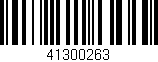 Código de barras (EAN, GTIN, SKU, ISBN): '41300263'