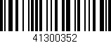 Código de barras (EAN, GTIN, SKU, ISBN): '41300352'