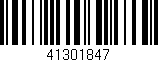 Código de barras (EAN, GTIN, SKU, ISBN): '41301847'