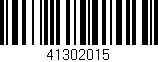 Código de barras (EAN, GTIN, SKU, ISBN): '41302015'