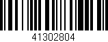Código de barras (EAN, GTIN, SKU, ISBN): '41302804'