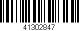 Código de barras (EAN, GTIN, SKU, ISBN): '41302847'