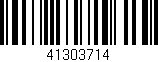 Código de barras (EAN, GTIN, SKU, ISBN): '41303714'