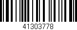 Código de barras (EAN, GTIN, SKU, ISBN): '41303778'
