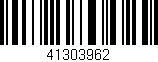 Código de barras (EAN, GTIN, SKU, ISBN): '41303962'