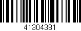 Código de barras (EAN, GTIN, SKU, ISBN): '41304381'