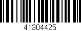 Código de barras (EAN, GTIN, SKU, ISBN): '41304425'