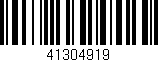Código de barras (EAN, GTIN, SKU, ISBN): '41304919'