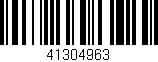 Código de barras (EAN, GTIN, SKU, ISBN): '41304963'