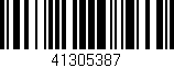 Código de barras (EAN, GTIN, SKU, ISBN): '41305387'