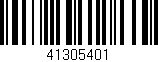 Código de barras (EAN, GTIN, SKU, ISBN): '41305401'