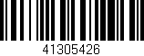 Código de barras (EAN, GTIN, SKU, ISBN): '41305426'