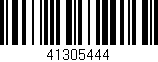 Código de barras (EAN, GTIN, SKU, ISBN): '41305444'