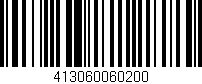 Código de barras (EAN, GTIN, SKU, ISBN): '413060060200'