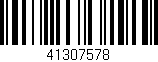 Código de barras (EAN, GTIN, SKU, ISBN): '41307578'