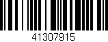 Código de barras (EAN, GTIN, SKU, ISBN): '41307915'