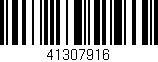 Código de barras (EAN, GTIN, SKU, ISBN): '41307916'