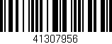 Código de barras (EAN, GTIN, SKU, ISBN): '41307956'