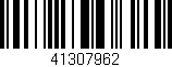 Código de barras (EAN, GTIN, SKU, ISBN): '41307962'