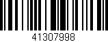 Código de barras (EAN, GTIN, SKU, ISBN): '41307998'