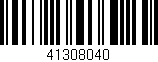 Código de barras (EAN, GTIN, SKU, ISBN): '41308040'