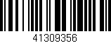 Código de barras (EAN, GTIN, SKU, ISBN): '41309356'