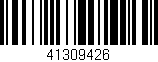 Código de barras (EAN, GTIN, SKU, ISBN): '41309426'