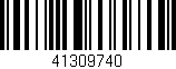 Código de barras (EAN, GTIN, SKU, ISBN): '41309740'