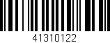 Código de barras (EAN, GTIN, SKU, ISBN): '41310122'