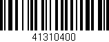 Código de barras (EAN, GTIN, SKU, ISBN): '41310400'