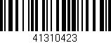 Código de barras (EAN, GTIN, SKU, ISBN): '41310423'