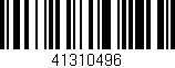 Código de barras (EAN, GTIN, SKU, ISBN): '41310496'