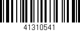 Código de barras (EAN, GTIN, SKU, ISBN): '41310541'
