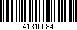 Código de barras (EAN, GTIN, SKU, ISBN): '41310684'