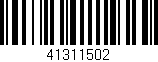 Código de barras (EAN, GTIN, SKU, ISBN): '41311502'