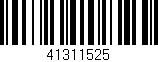 Código de barras (EAN, GTIN, SKU, ISBN): '41311525'
