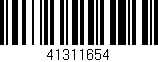 Código de barras (EAN, GTIN, SKU, ISBN): '41311654'