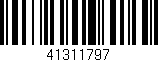 Código de barras (EAN, GTIN, SKU, ISBN): '41311797'