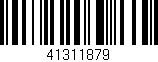 Código de barras (EAN, GTIN, SKU, ISBN): '41311879'
