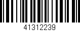 Código de barras (EAN, GTIN, SKU, ISBN): '41312239'