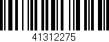 Código de barras (EAN, GTIN, SKU, ISBN): '41312275'